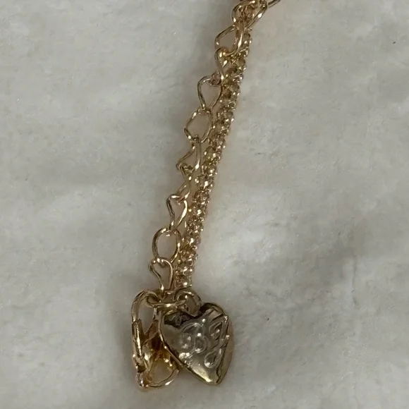 Betsey Johnson Charming Gold and Brown Hummingbird Necklace - Picture 3 of 4